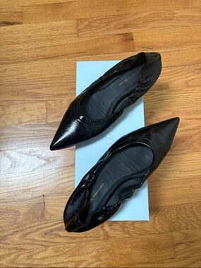 Margaux patent leather pointed toe flats size 7.5 wide